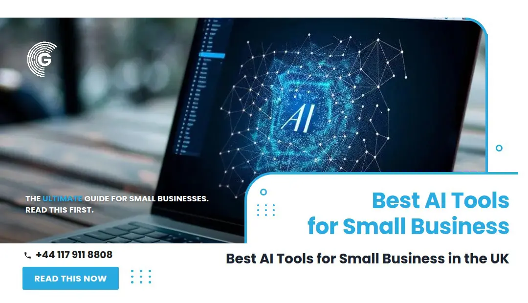 Best AI Tools for Small Business in the UK guide cover